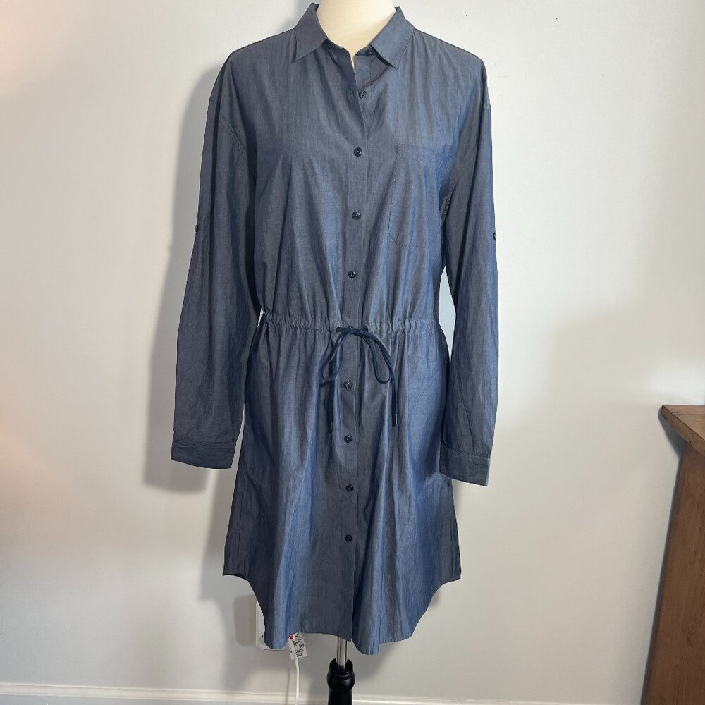 Sperry Shirt Dress Denim Style 100% cotton Size L